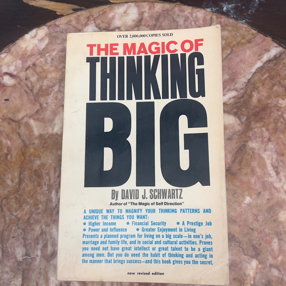 The Magic of Thinking Big David J Schwartz PhD Paperback Revised Edition Vintage